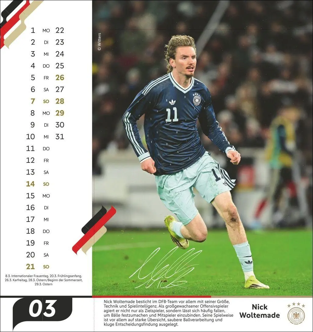 Bild: 9783756415625 | DFB Männer Postkartenkalender 2027 | Kalender | 13 S. | Deutsch | 2027