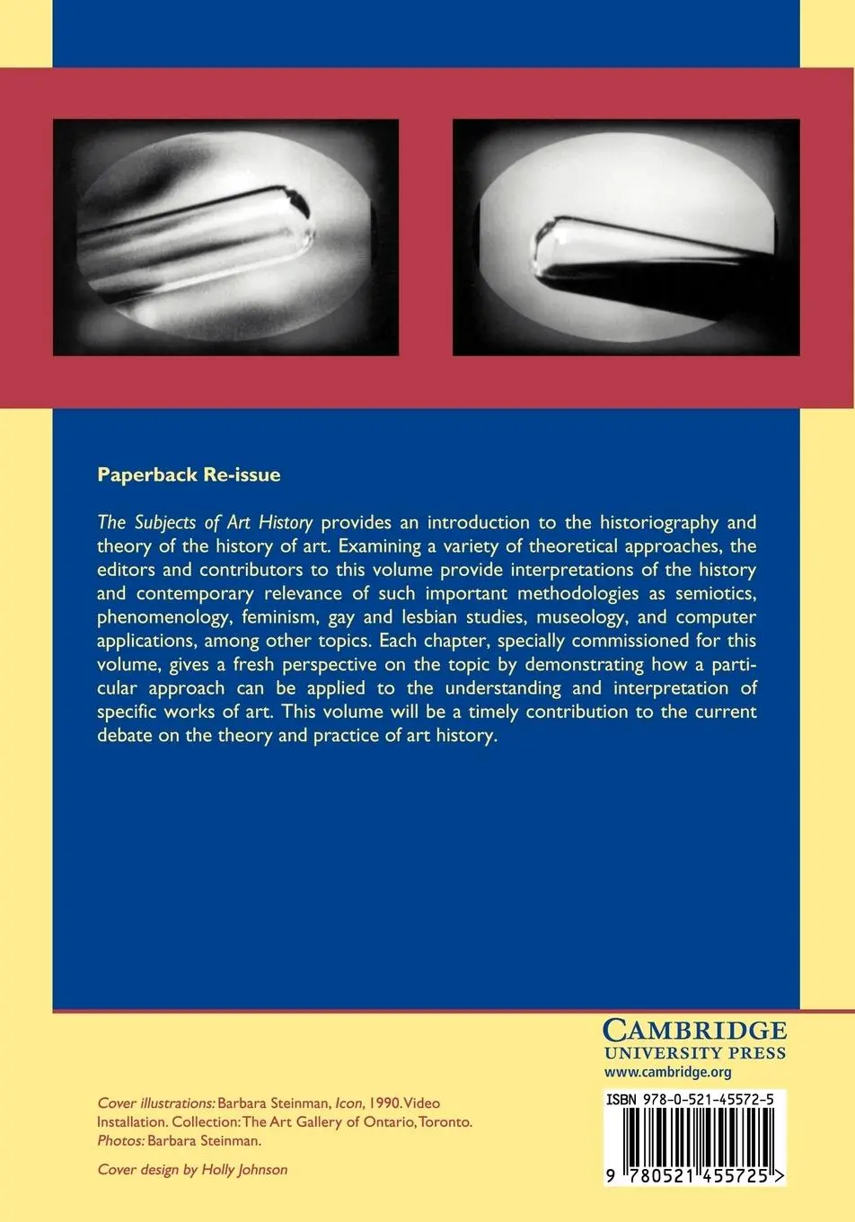 Rückseite: 9780521455725 | The Subjects of Art History | Mark A. Cheetham (u. a.) | Taschenbuch