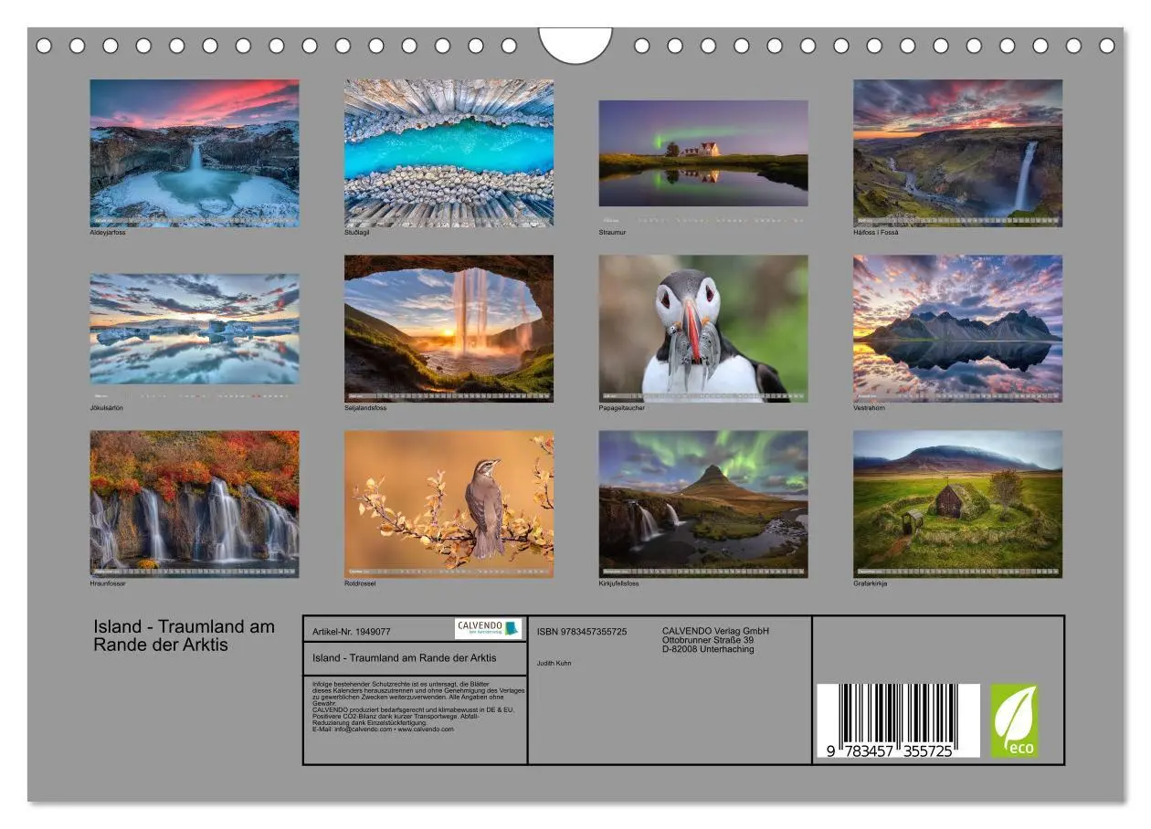Bild: 9783457355725 | Island - Traumland am Rande der Arktis (Wandkalender 2026 DIN A4...