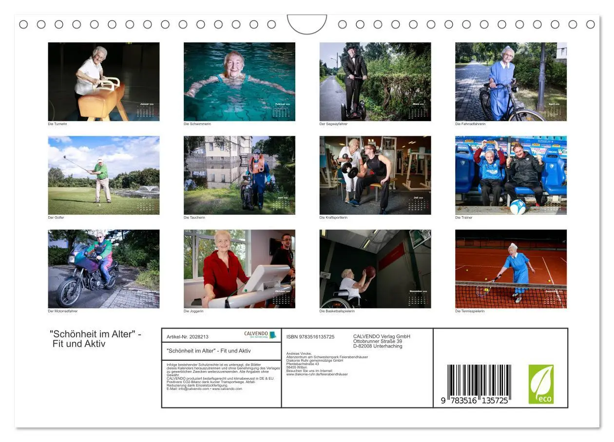 Bild: 9783516135725 | "Schönheit im Alter" - Fit und Aktiv (Wandkalender 2026 DIN A4...