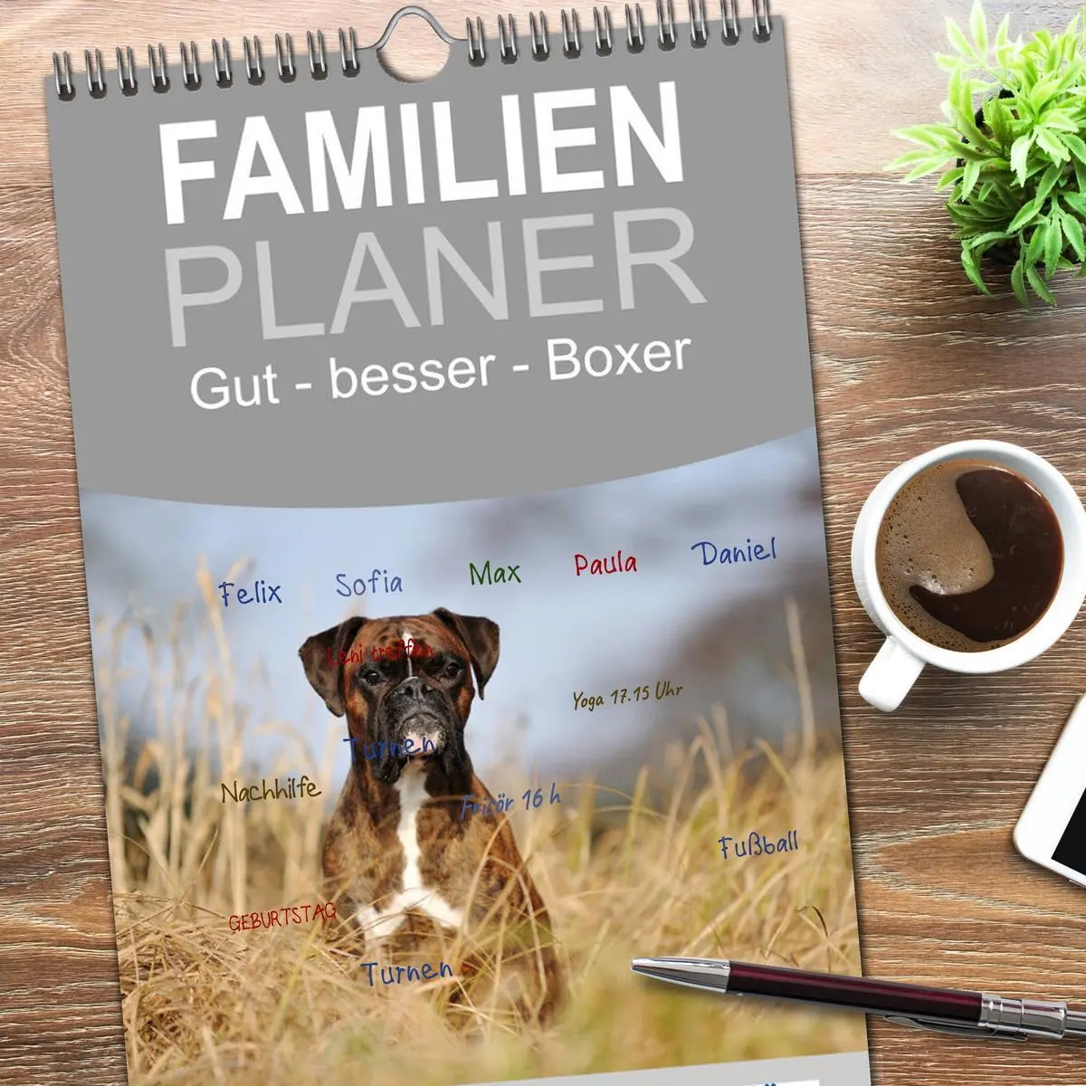 Bild: 9783516515725 | Familienplaner 2026 - Gut - besser - Boxer mit 5 Spalten...