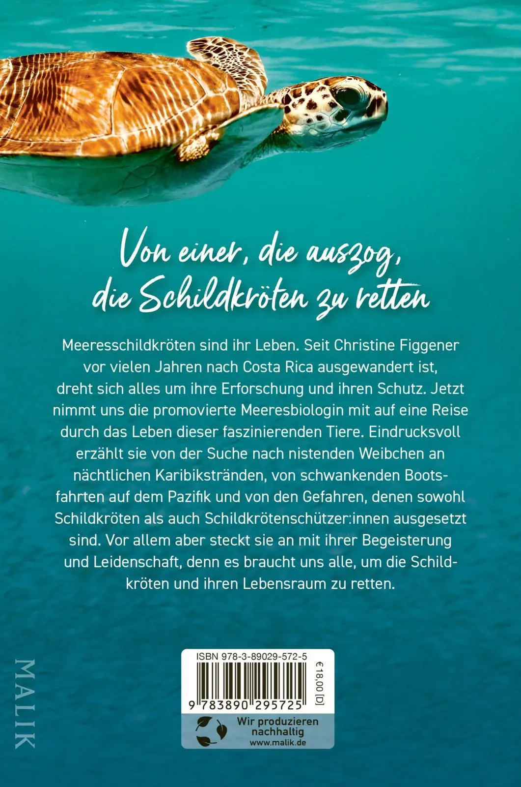 Rückseite: 9783890295725 | Meine Reise mit den Meeresschildkröten | Christine Figgener | Buch