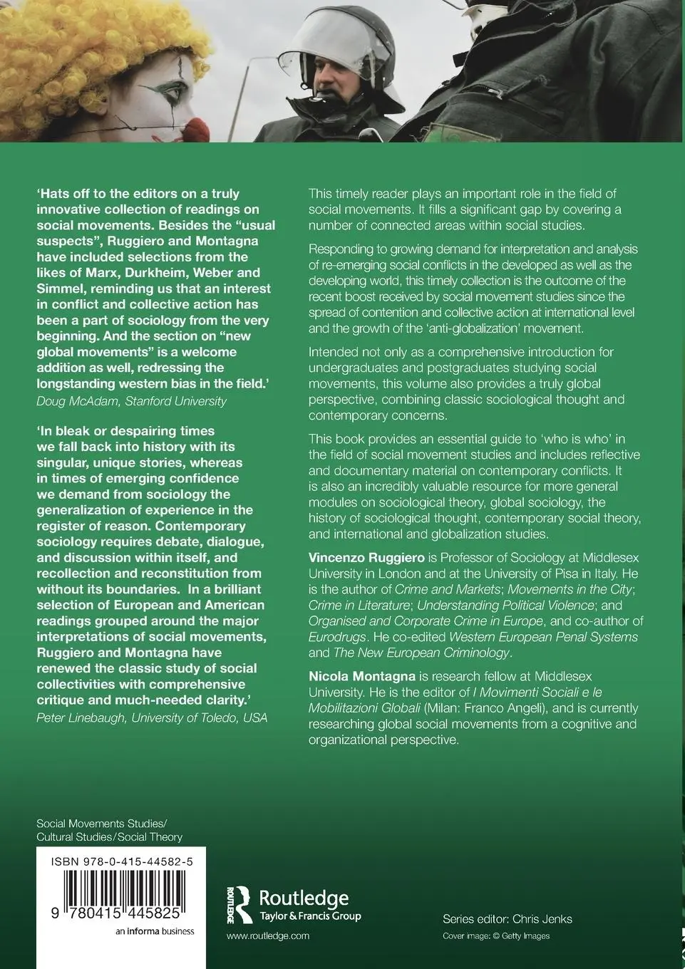 Rückseite: 9780415445825 | Social Movements | A Reader | Vincenzo Ruggiero (u. a.) | Taschenbuch