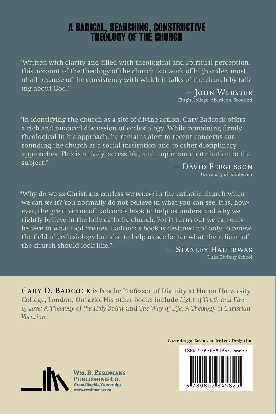 Rückseite: 9780802845825 | House Where God Lives | Renewing the Doctrine of the Church for Today