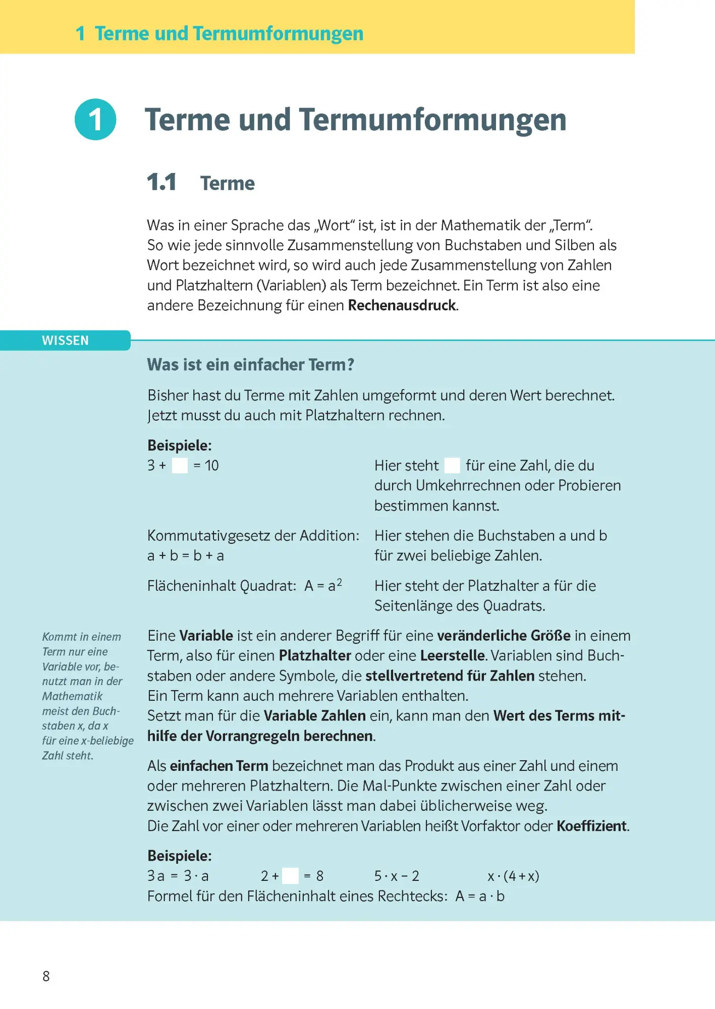 Bild: 9783129275825 | Klett KomplettTrainer Gymnasium Mathematik 8. Klasse | Taschenbuch