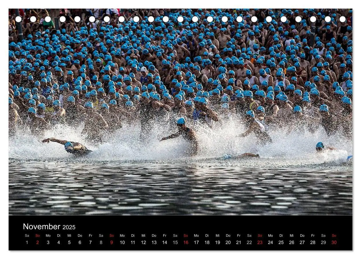 Bild: 9783435495825 | TRIATHLON 2025 (Tischkalender 2025 DIN A5 quer), CALVENDO...