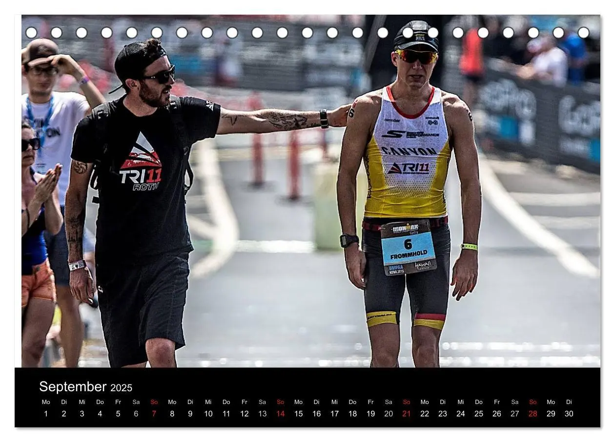 Bild: 9783435495825 | TRIATHLON 2025 (Tischkalender 2025 DIN A5 quer), CALVENDO...