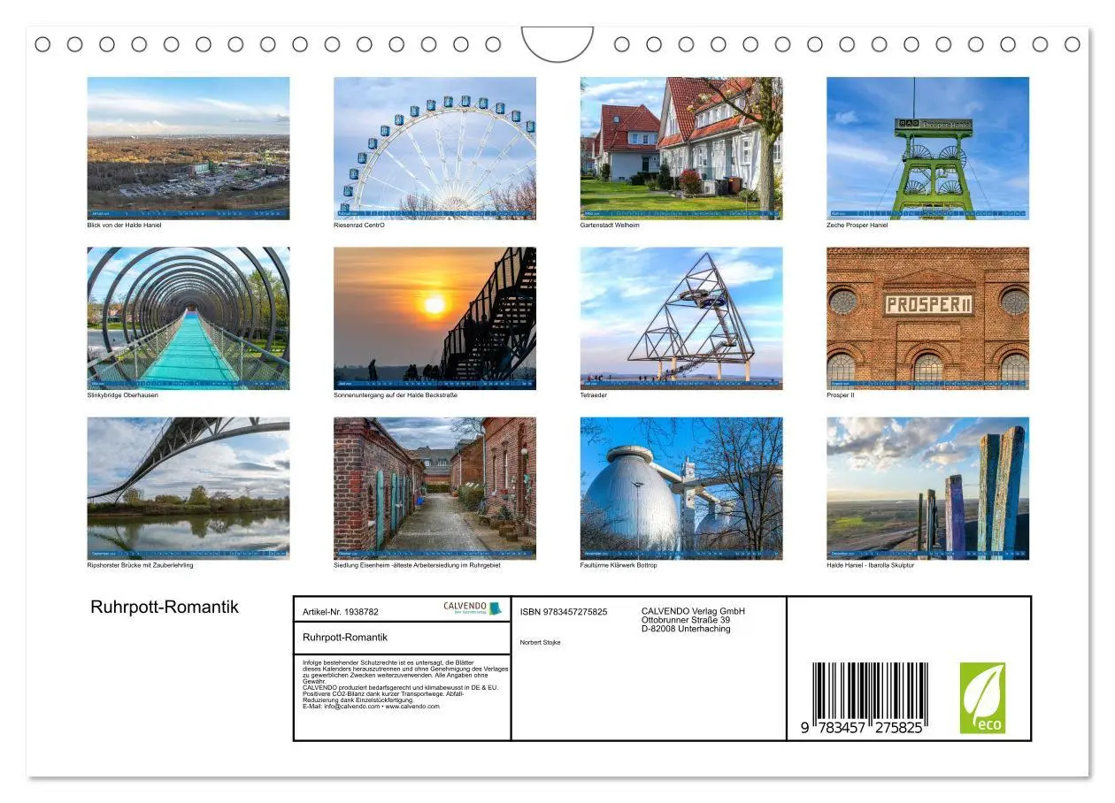 Bild: 9783457275825 | Ruhrpott-Romantik (Wandkalender 2026 DIN A4 quer), CALVENDO...