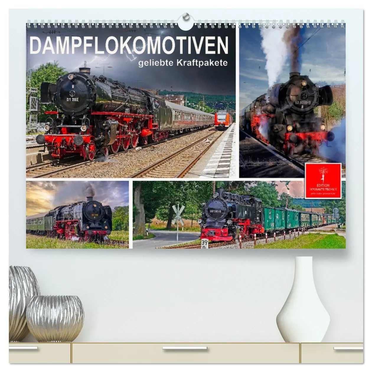 Cover: 9783457415825 | Dampflokomotiven - geliebte Kraftpakete (hochwertiger Premium...