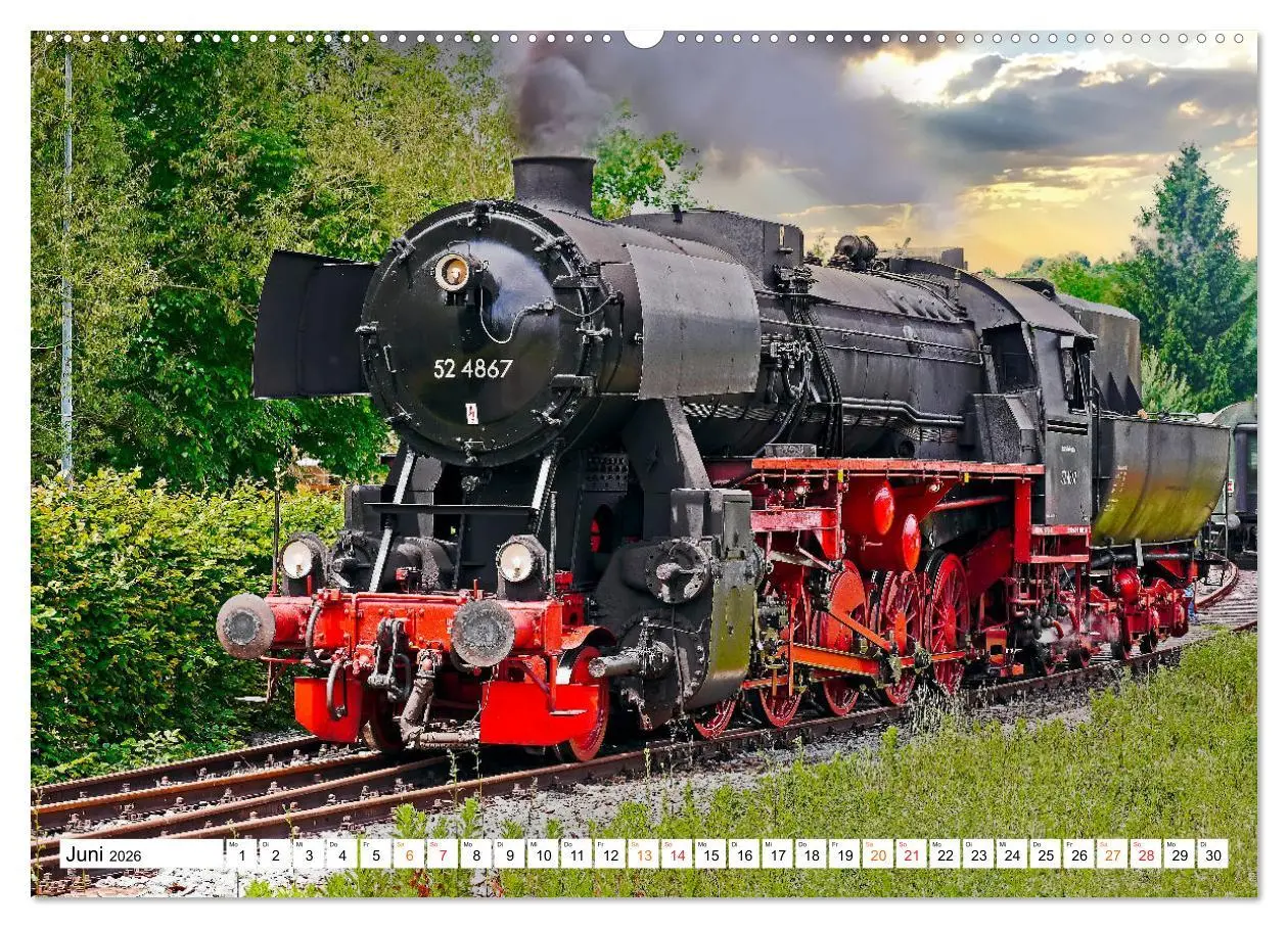 Bild: 9783457415825 | Dampflokomotiven - geliebte Kraftpakete (hochwertiger Premium...
