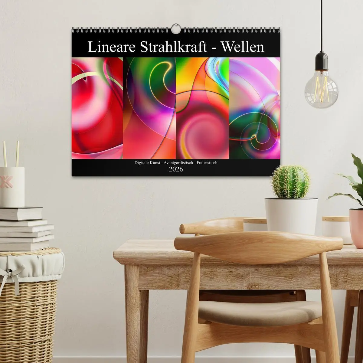 Bild: 9783457895825 | Lineare Strahlkraft - Wellen, Digitale Kunst (Wandkalender 2026 DIN...