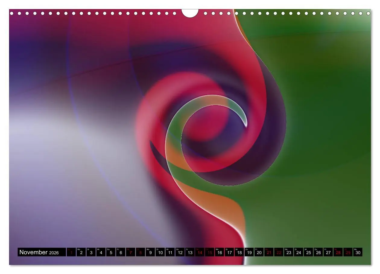 Bild: 9783457895825 | Lineare Strahlkraft - Wellen, Digitale Kunst (Wandkalender 2026 DIN...