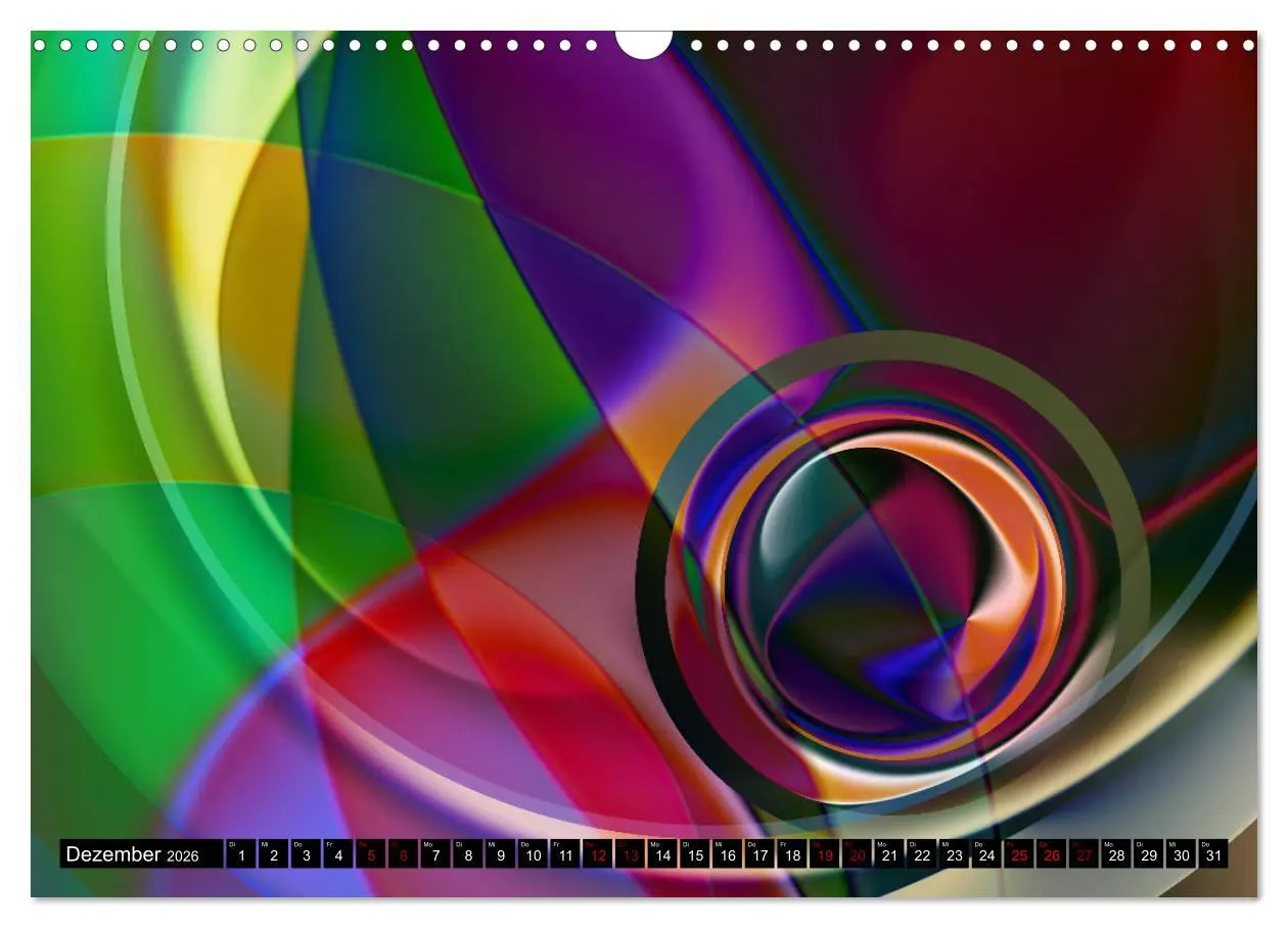 Bild: 9783457895825 | Lineare Strahlkraft - Wellen, Digitale Kunst (Wandkalender 2026 DIN...