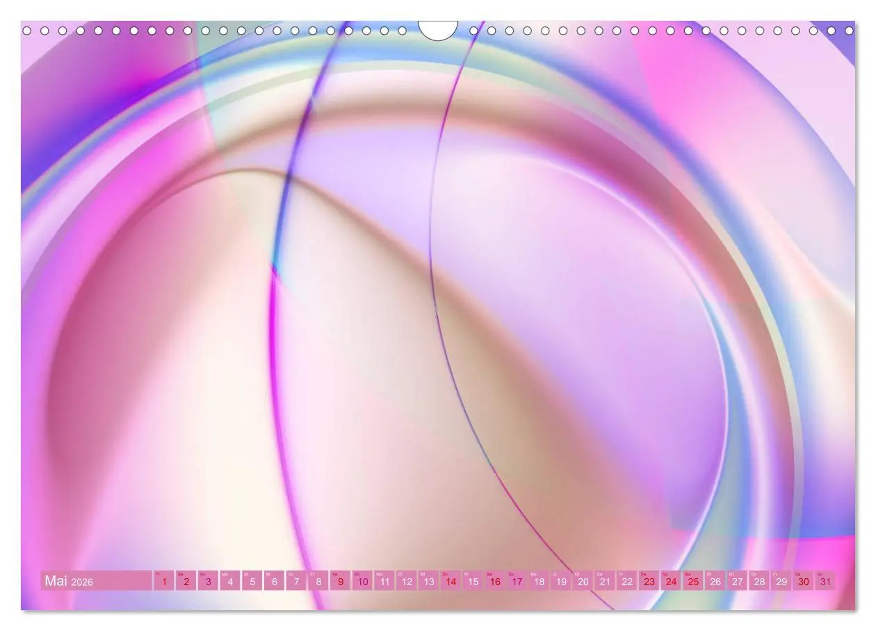 Bild: 9783457895825 | Lineare Strahlkraft - Wellen, Digitale Kunst (Wandkalender 2026 DIN...