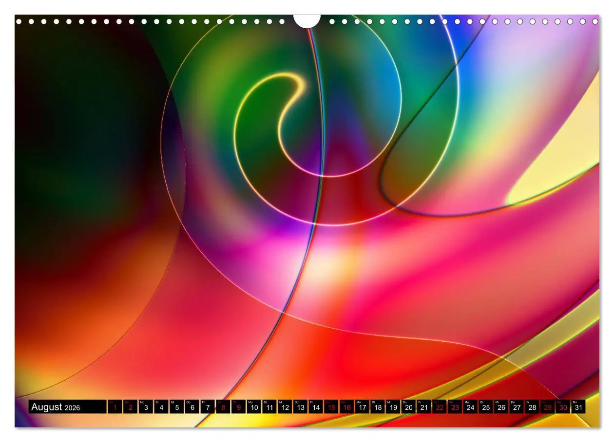 Bild: 9783457895825 | Lineare Strahlkraft - Wellen, Digitale Kunst (Wandkalender 2026 DIN...