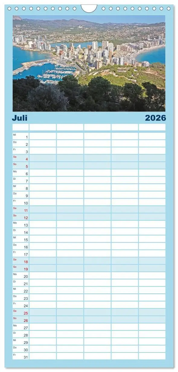 Bild: 9783516505825 | Familienplaner 2026 - Costa Blanca. Schroffe Felsen und...