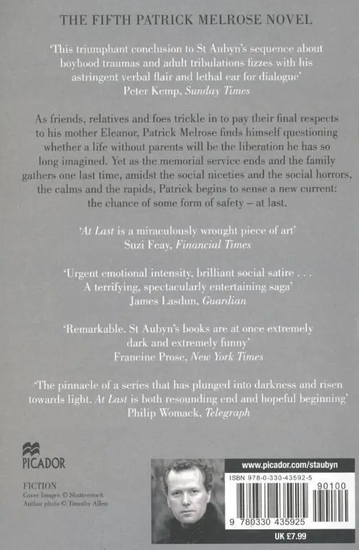 Rückseite: 9780330435925 | At Last | Edward St Aubyn | Taschenbuch | 264 S. | Englisch | 2012