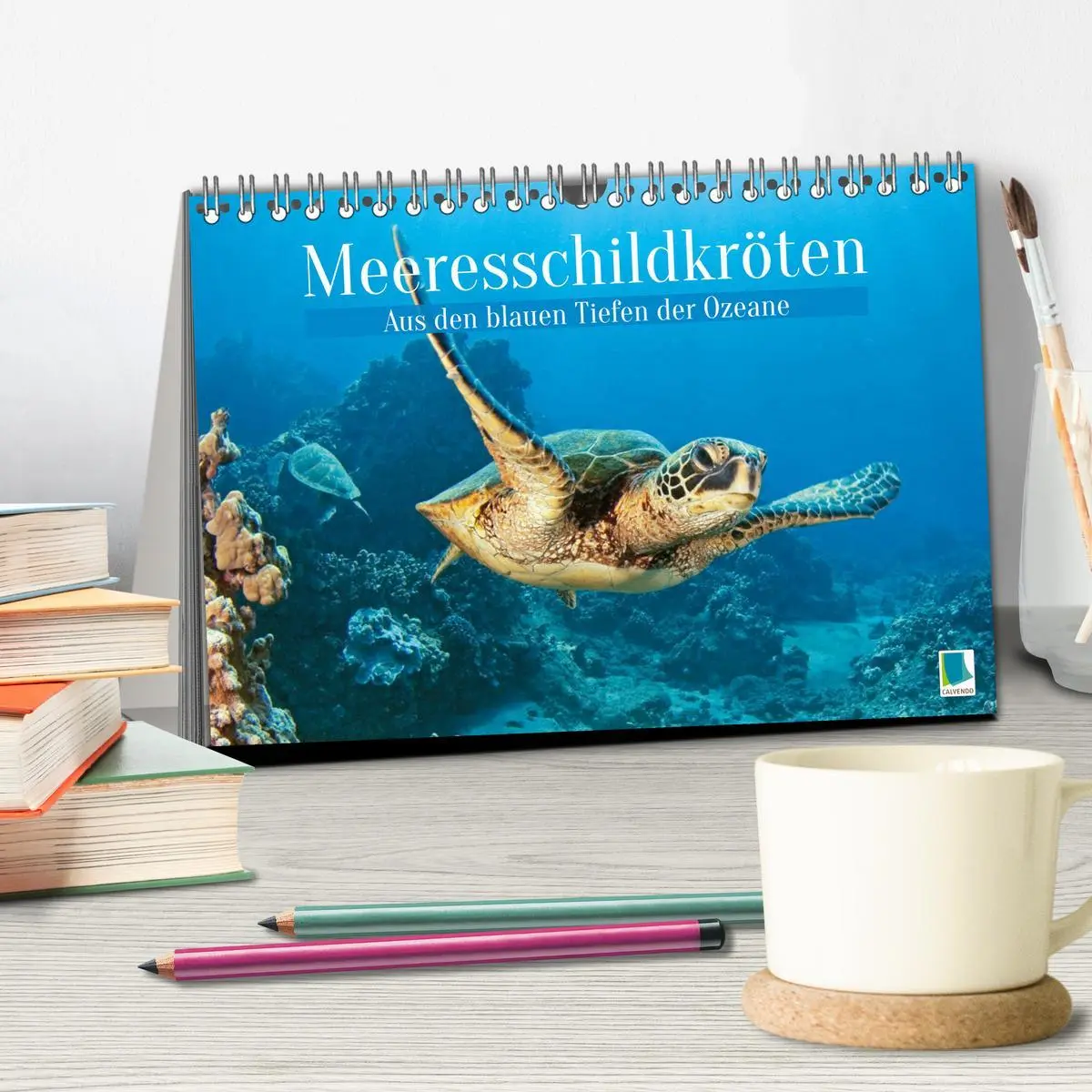 Bild: 9783457265925 | Meeresschildkröten: Aus den blauen Tiefen der Ozeane (Tischkalender...