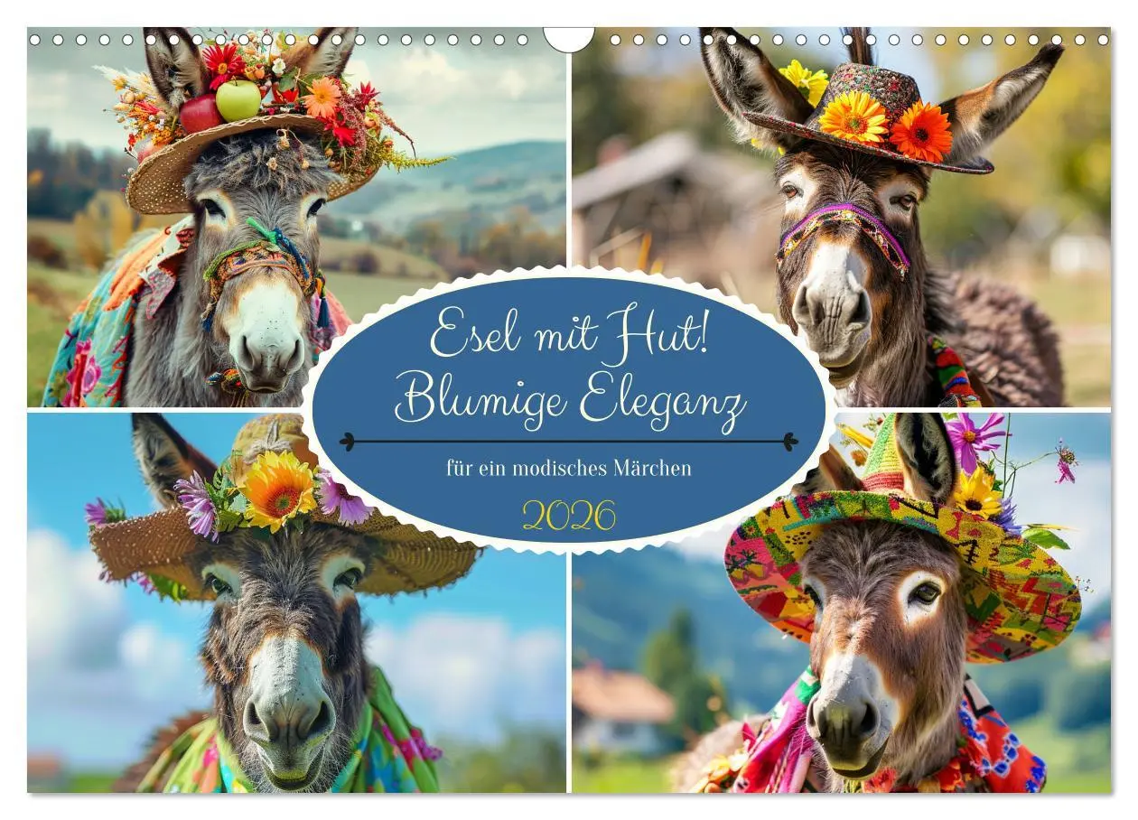 Cover: 9783457405925 | Esel mit Hut! Blumige Eleganz für ein modisches Märchen...