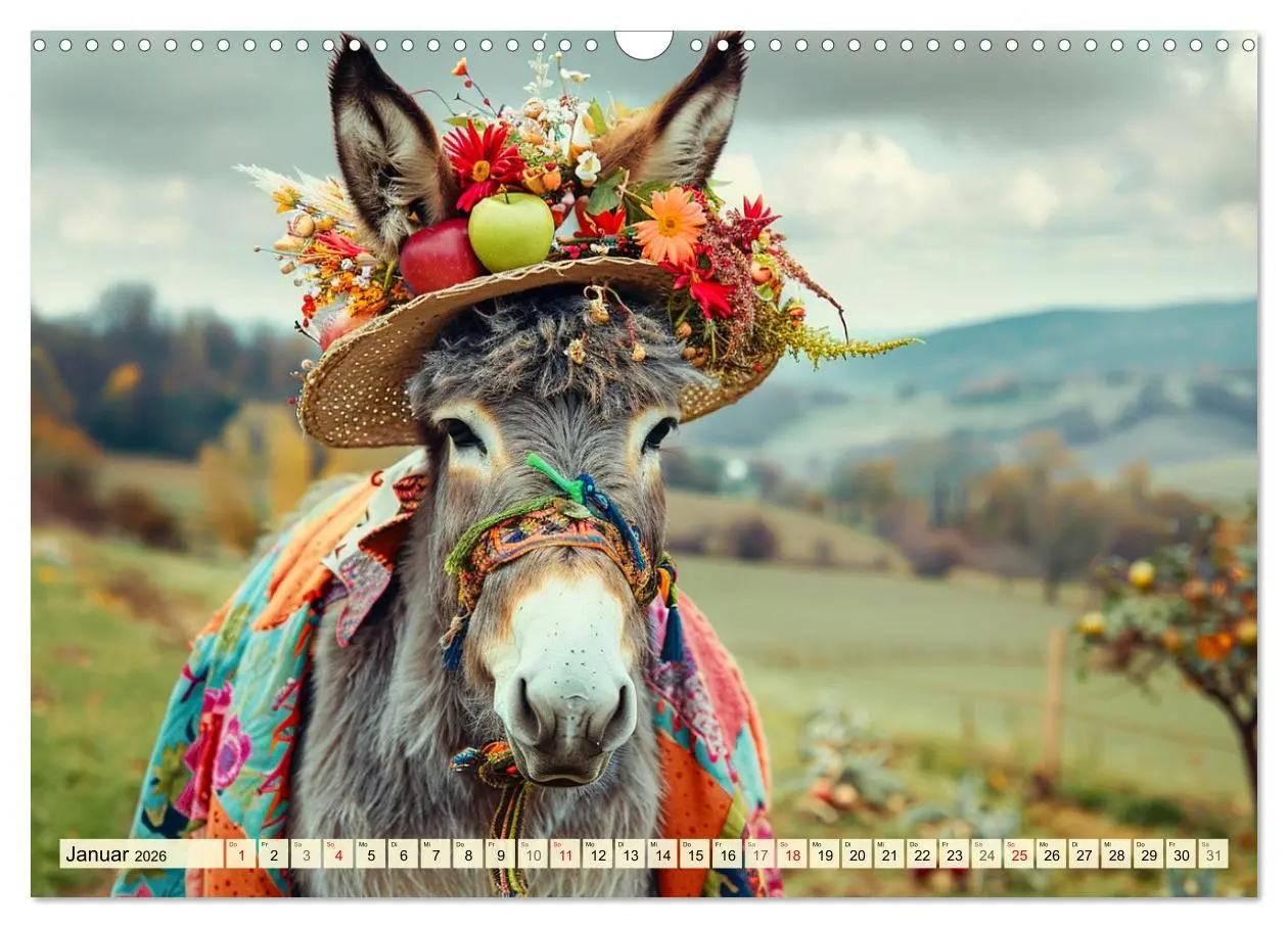 Bild: 9783457405925 | Esel mit Hut! Blumige Eleganz für ein modisches Märchen...