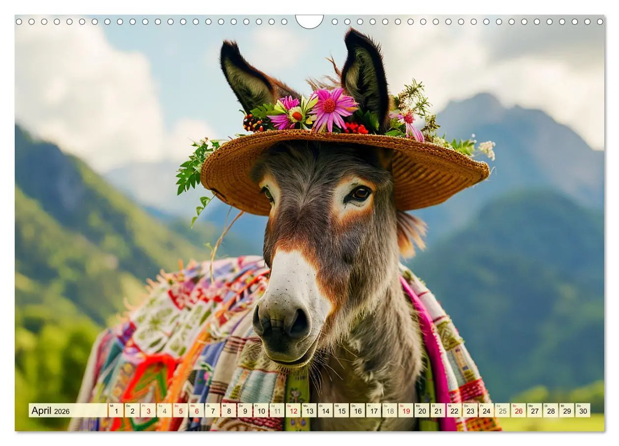 Bild: 9783457405925 | Esel mit Hut! Blumige Eleganz für ein modisches Märchen...