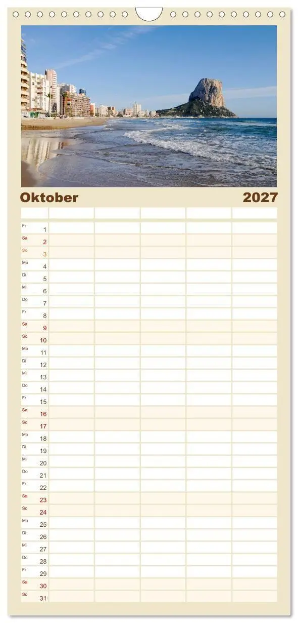 Bild: 9783594335925 | Familienplaner 2027 - Costa Blanca - Spaniens weiße Küste mit 5...