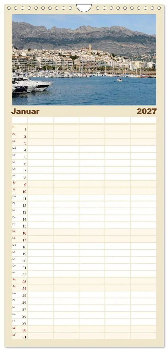 Bild: 9783594335925 | Familienplaner 2027 - Costa Blanca - Spaniens weiße Küste mit 5...