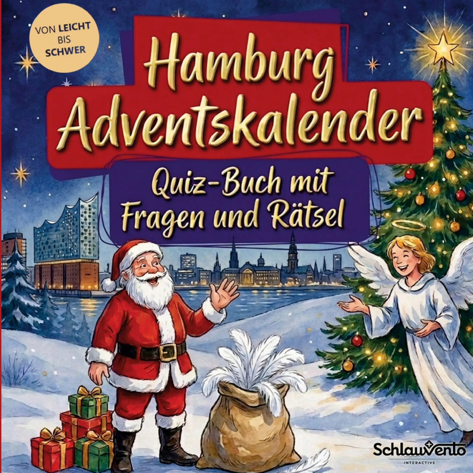 Cover: 9783693195925 | Hamburg-Adventskalender: Quiz-Buch mit Fragen und Rätsel | Interactive