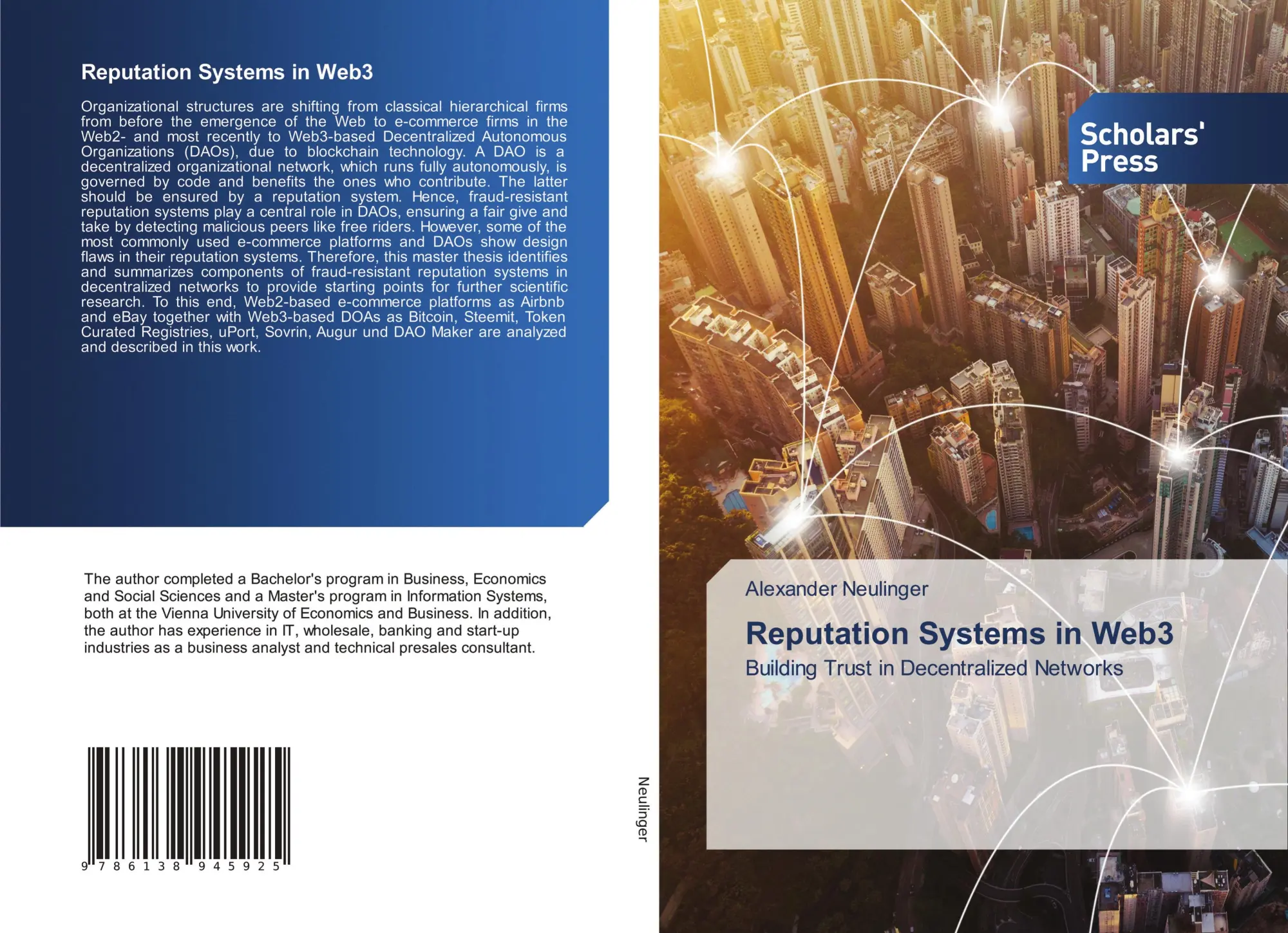 Cover: 9786138945925 | Reputation Systems in Web3 | Building Trust in Decentralized Networks