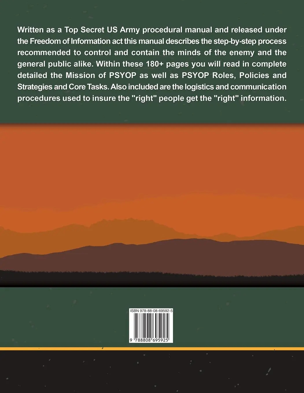 Rückseite: 9788808695925 | Psyop | U. S. Army | Taschenbuch | Kartoniert / Broschiert | Englisch