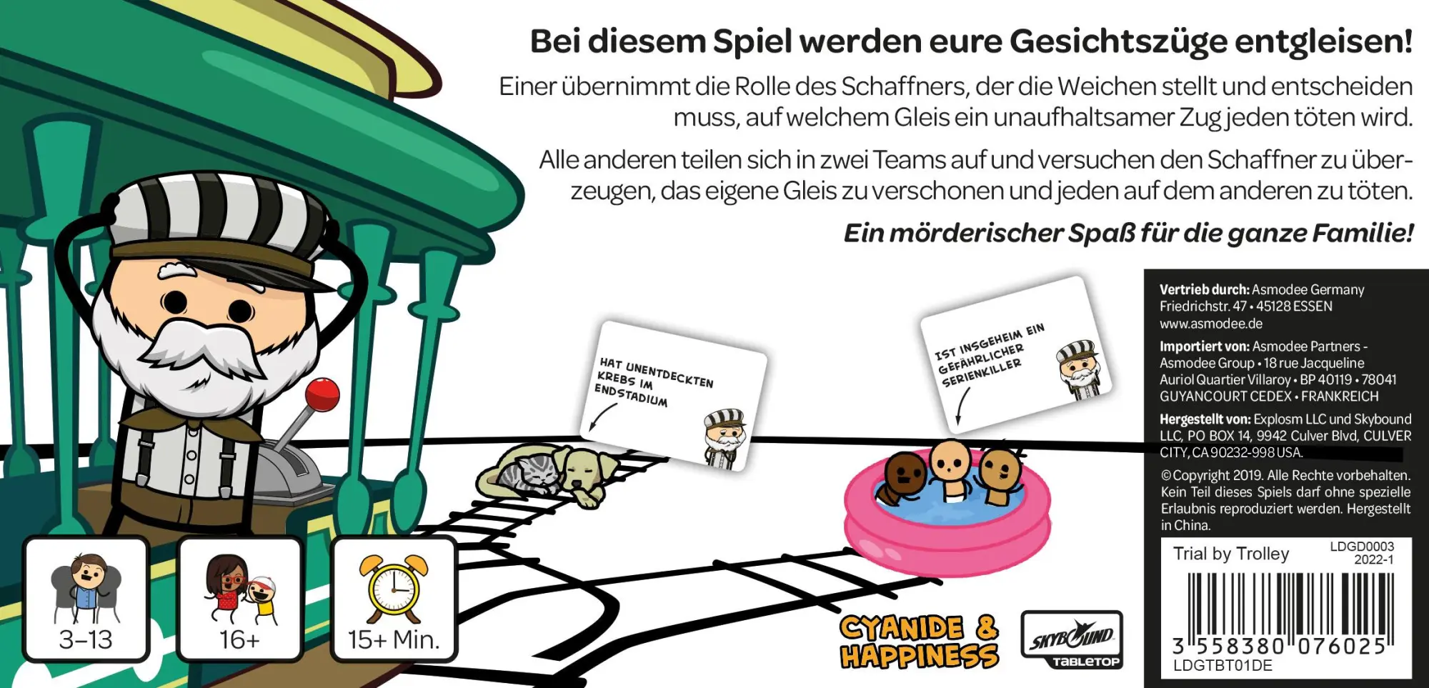 Bild: 3558380076025 | Trial by Trolley | Scott Houser | Spiel | LDGD0003 | Deutsch | 2020