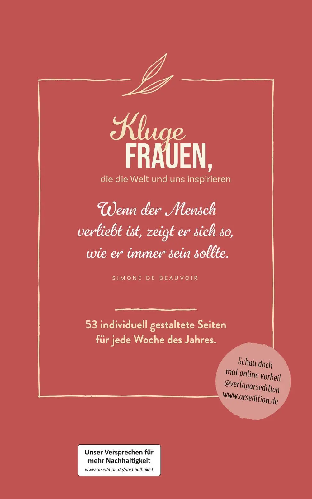 Rückseite: 4014489136125 | Wochenkalender Kluge Frauen, die die Welt und uns inspirieren 2026