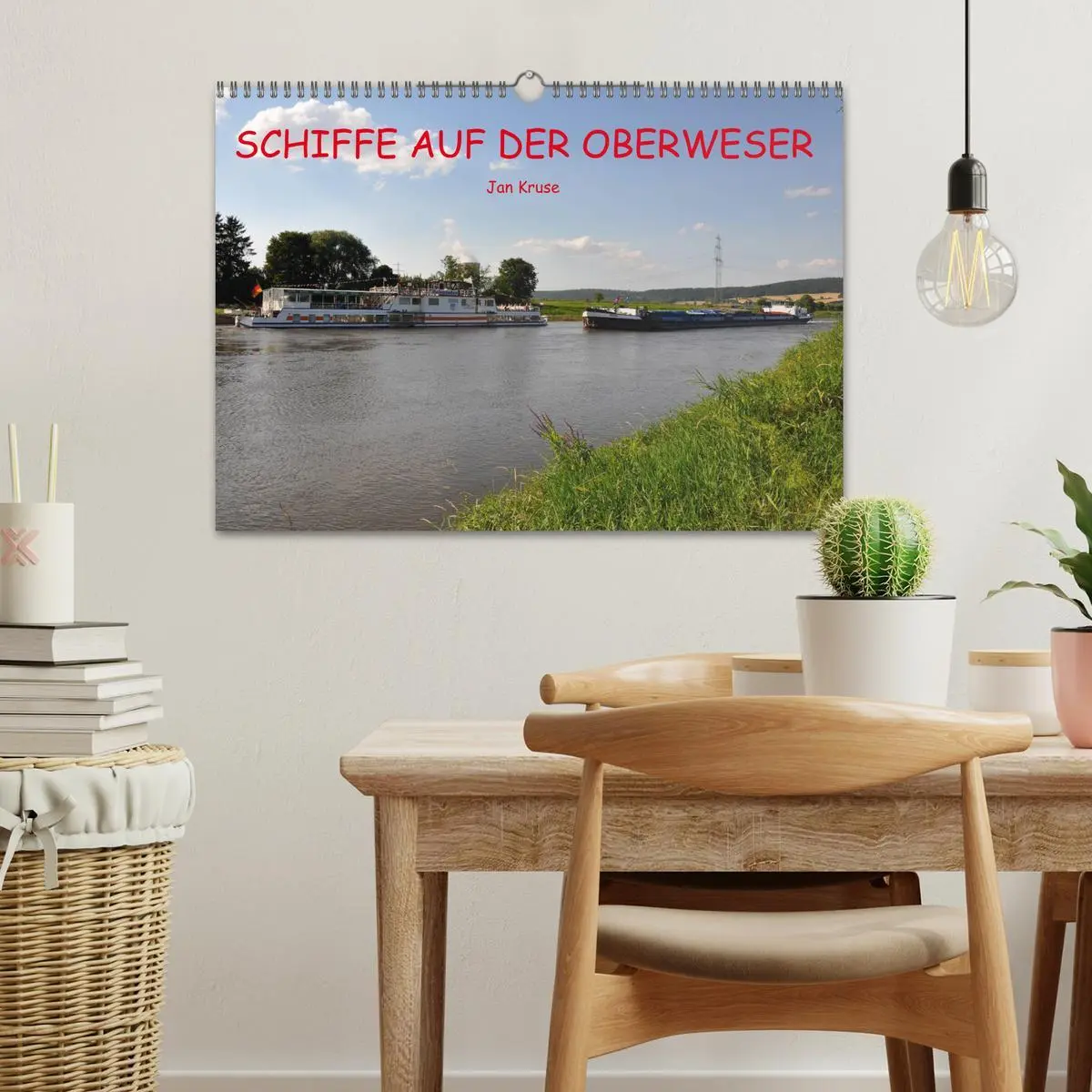 Bild: 9783457906125 | Schiffe auf der Oberweser (Wandkalender 2026 DIN A3 quer), CALVENDO...