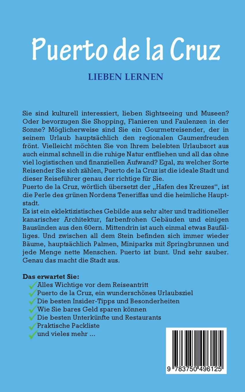 Rückseite: 9783750496125 | Puerto de la Cruz lieben lernen: Der perfekte Reiseführer für einen...