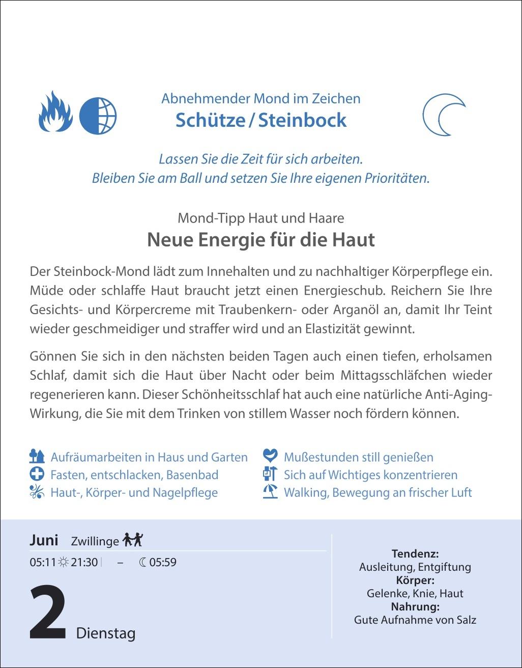 Bild: 9783840036125 | Leben mit dem Mond Tagesabreißkalender 2026 - Praktische Tipps Tag...