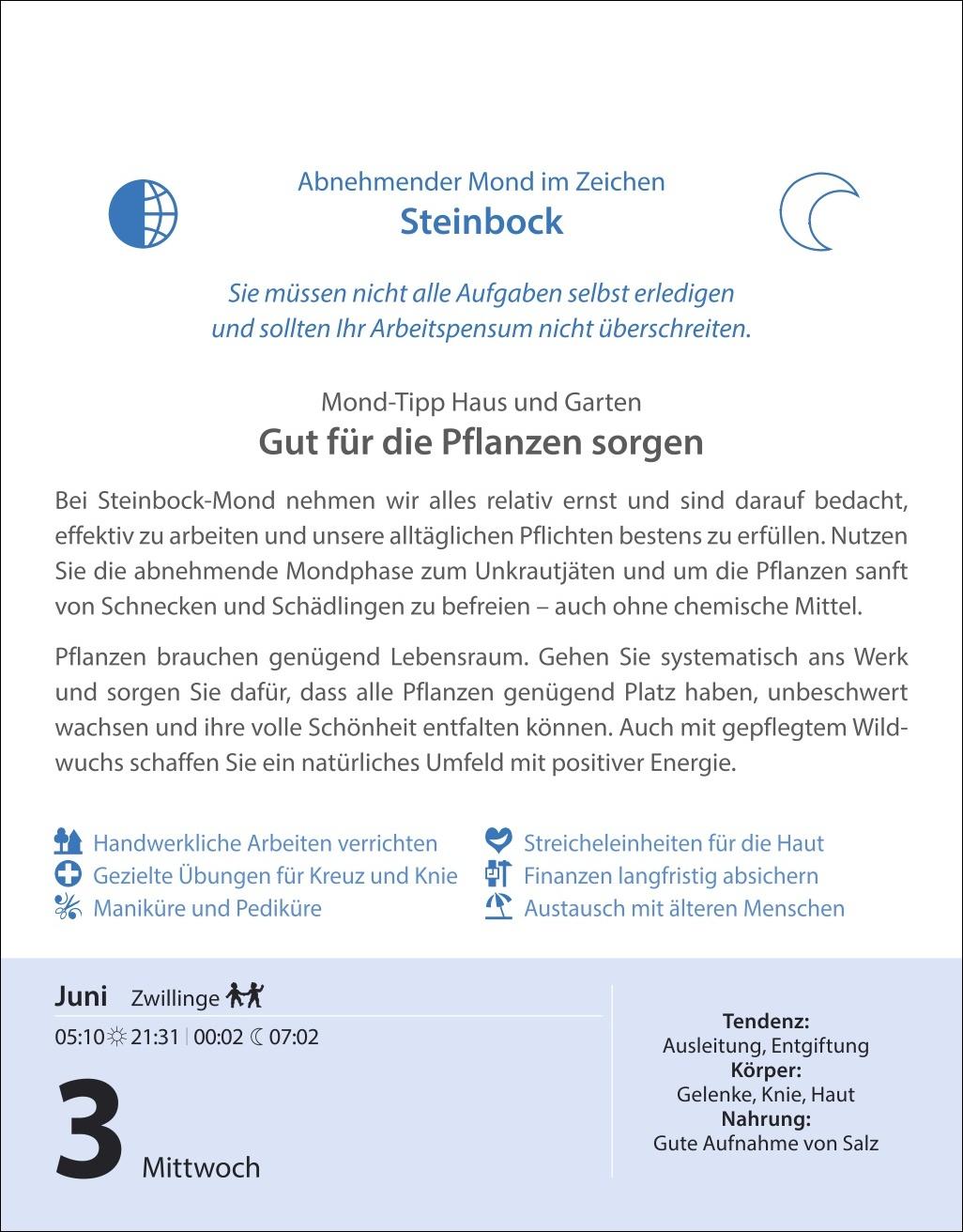 Bild: 9783840036125 | Leben mit dem Mond Tagesabreißkalender 2026 - Praktische Tipps Tag...