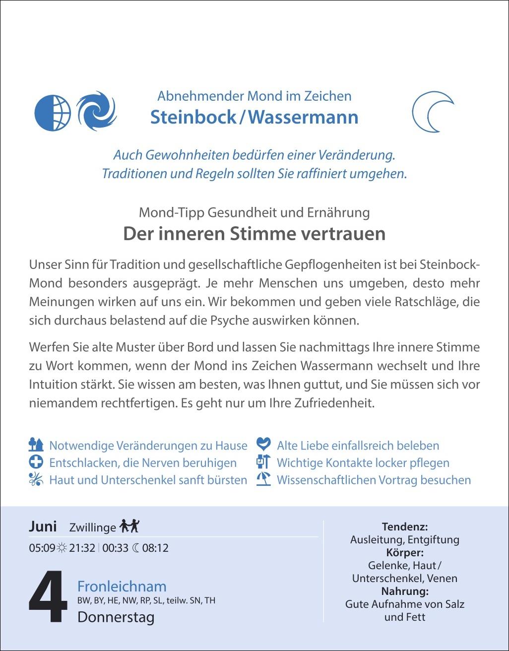 Bild: 9783840036125 | Leben mit dem Mond Tagesabreißkalender 2026 - Praktische Tipps Tag...