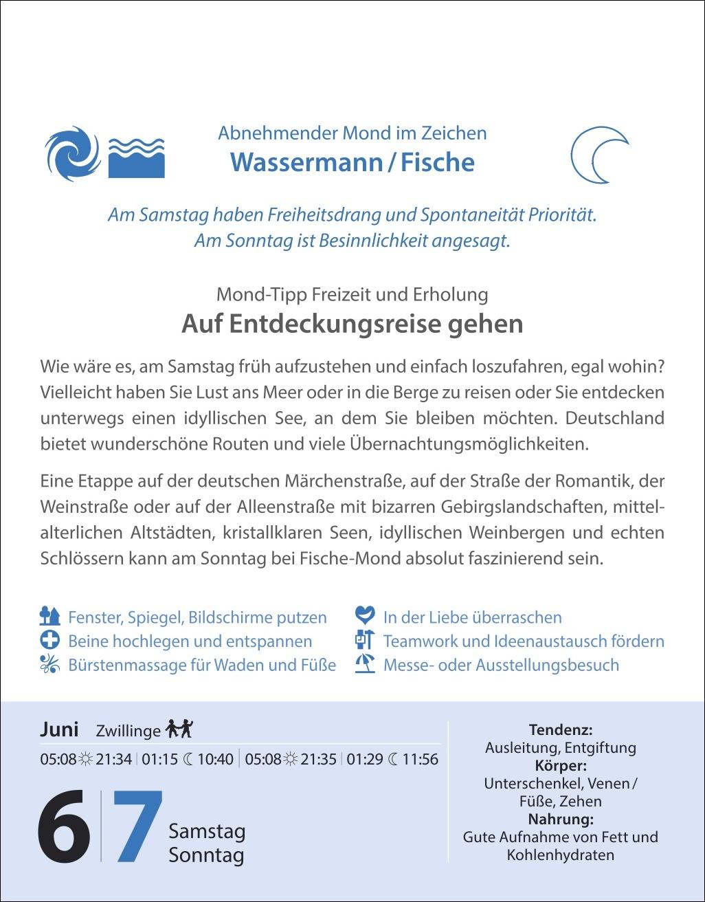 Bild: 9783840036125 | Leben mit dem Mond Tagesabreißkalender 2026 - Praktische Tipps Tag...