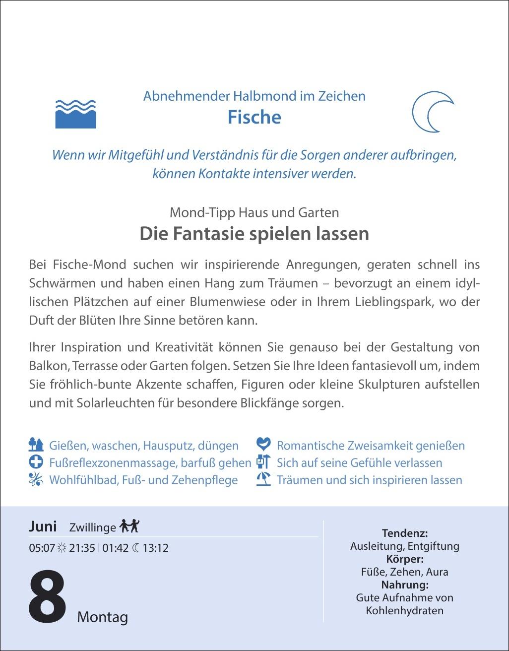 Bild: 9783840036125 | Leben mit dem Mond Tagesabreißkalender 2026 - Praktische Tipps Tag...