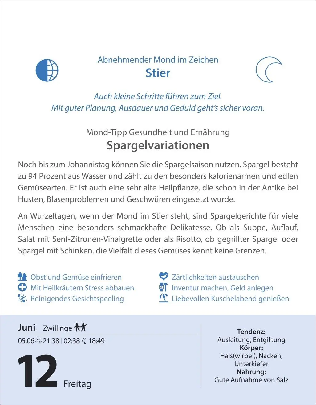 Bild: 9783840036125 | Leben mit dem Mond Tagesabreißkalender 2026 - Praktische Tipps Tag...