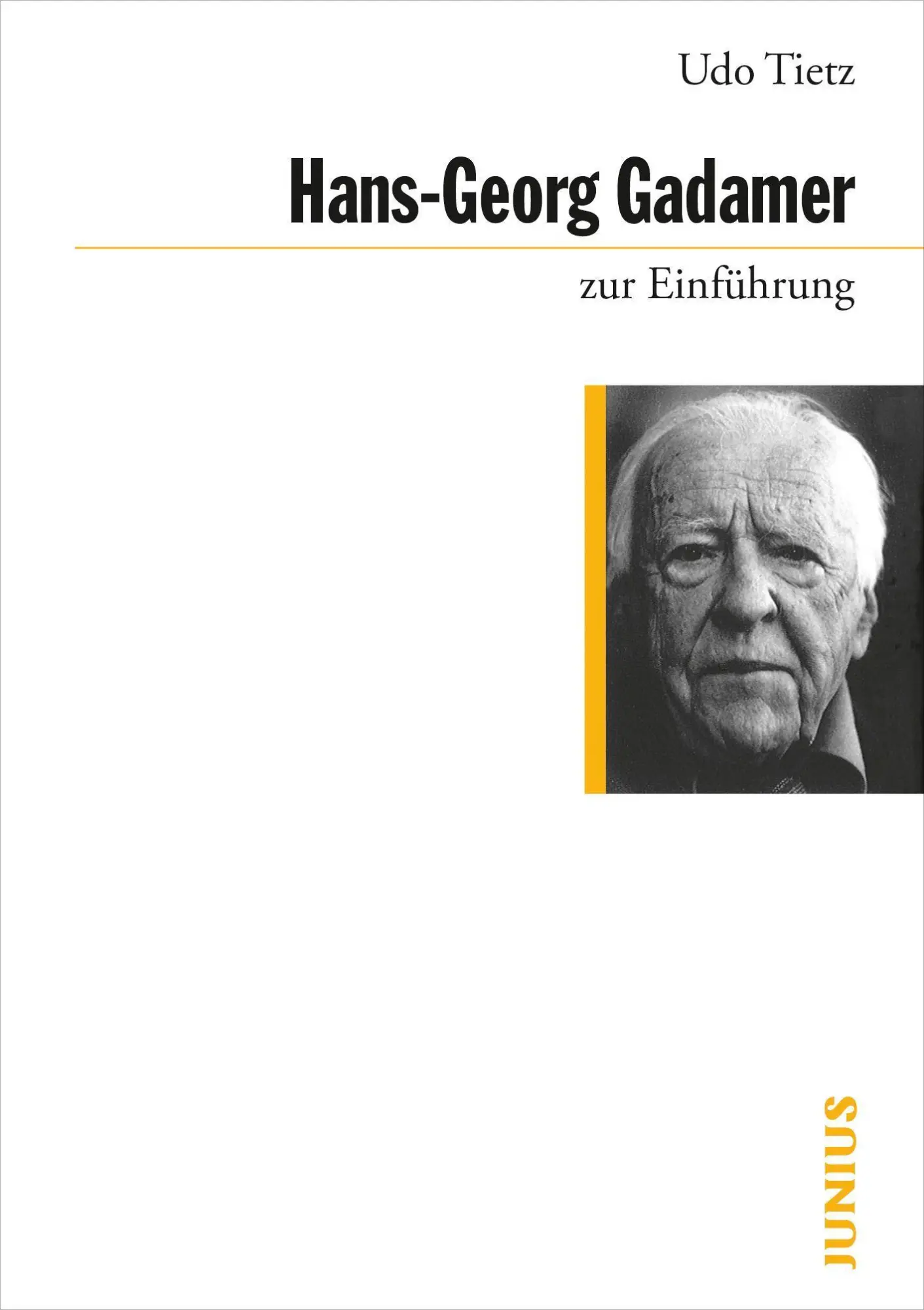 Cover: 9783885066125 | Hans-Georg Gadamer zur Einführung | Udo Tietz | Taschenbuch | 187 S.