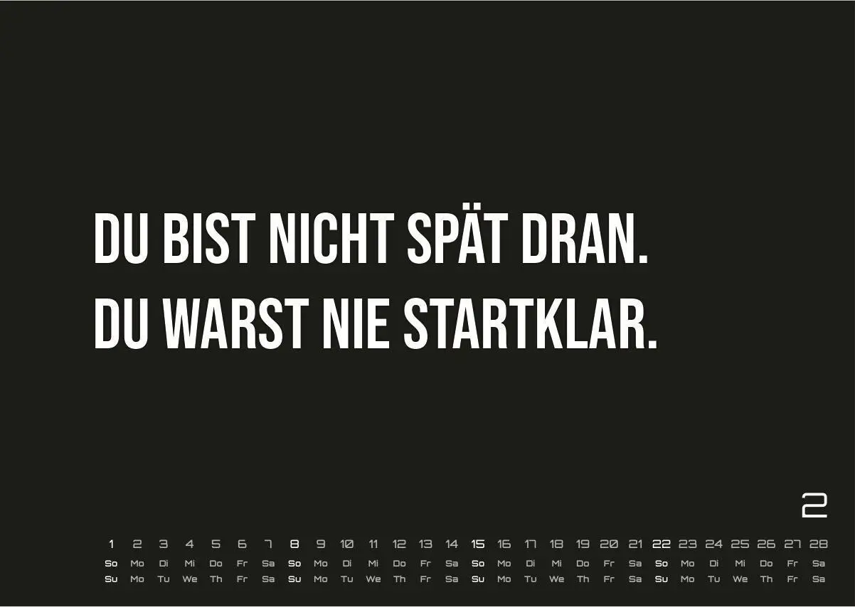 Bild: 9783986736125 | DEMOTIVATION 2026 - dein demotivierender Begleiter - Kalender DIN A3