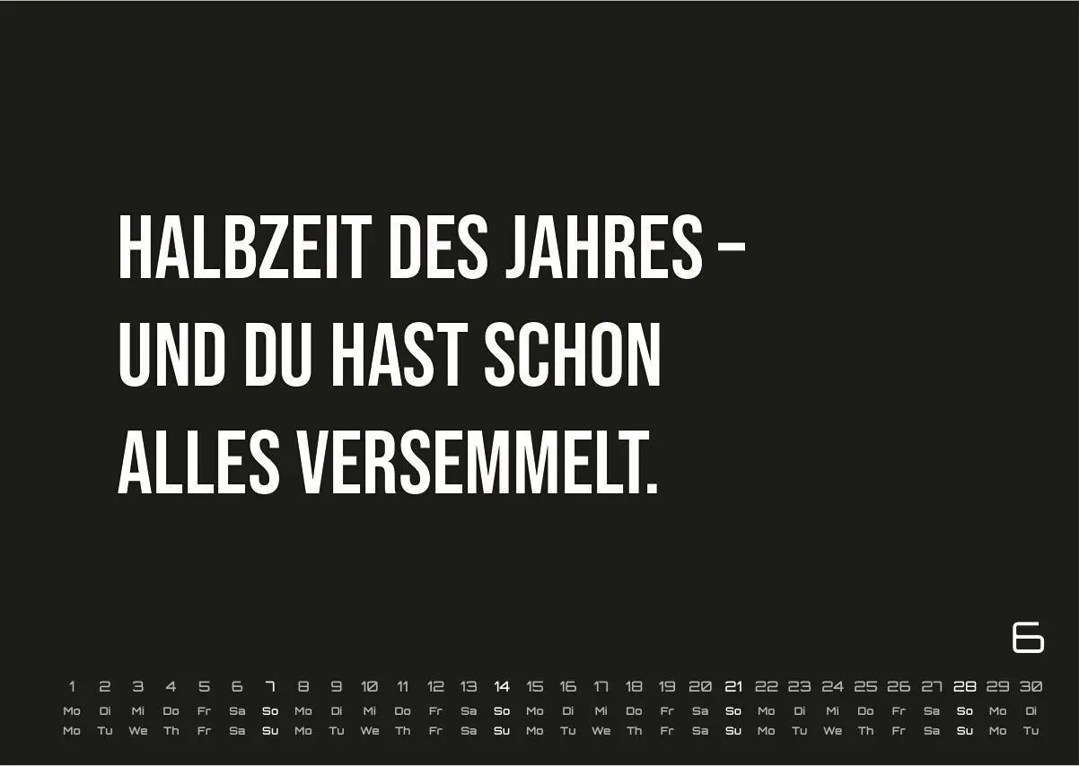Bild: 9783986736125 | DEMOTIVATION 2026 - dein demotivierender Begleiter - Kalender DIN A3