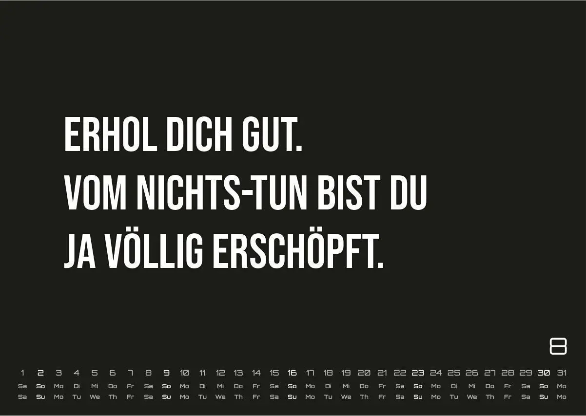 Bild: 9783986736125 | DEMOTIVATION 2026 - dein demotivierender Begleiter - Kalender DIN A3