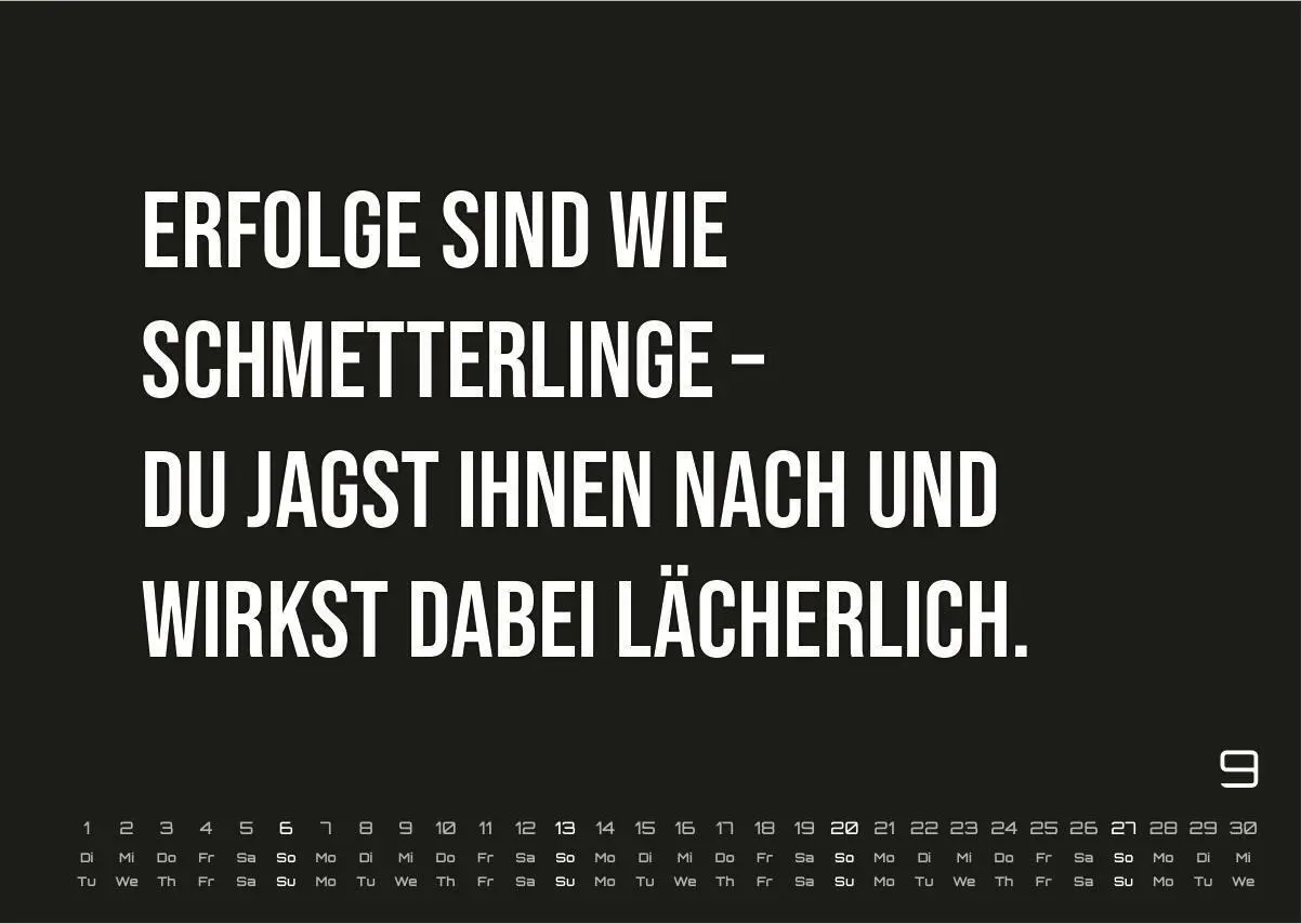 Bild: 9783986736125 | DEMOTIVATION 2026 - dein demotivierender Begleiter - Kalender DIN A3