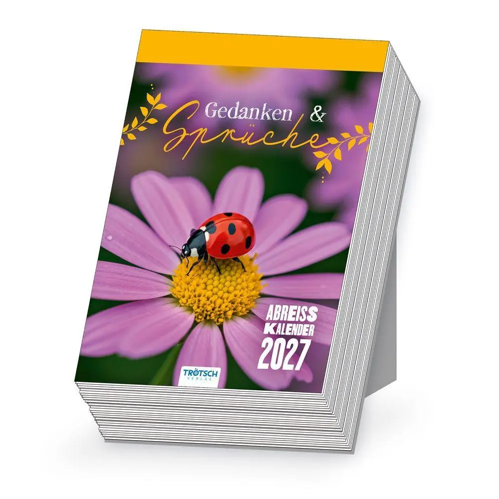 Cover: 9783988026125 | TRÖTSCH - Abreißkalender Gedanken und Sprüche 2027 | KG | Kalender