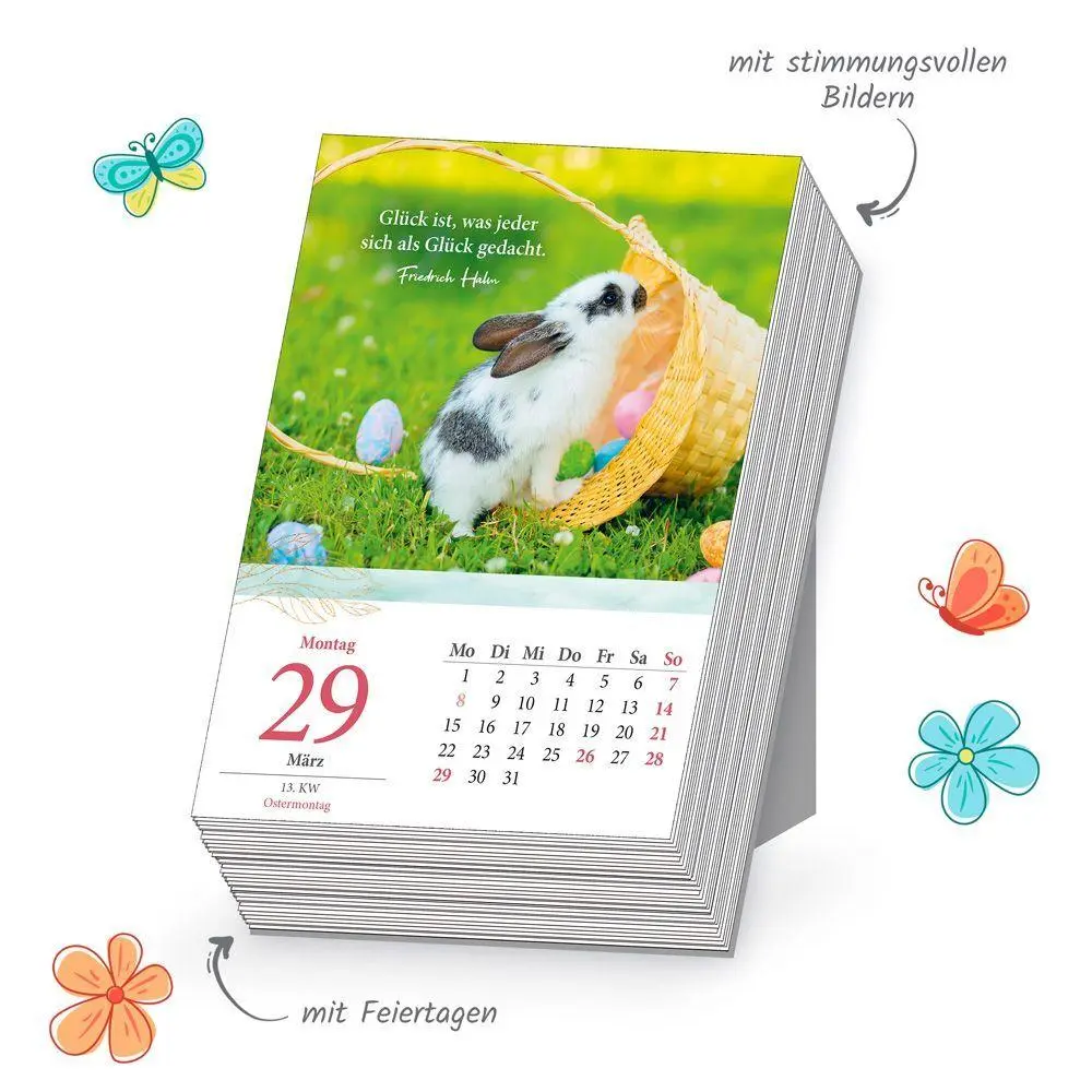 Bild: 9783988026125 | TRÖTSCH - Abreißkalender Gedanken und Sprüche 2027 | KG | Kalender