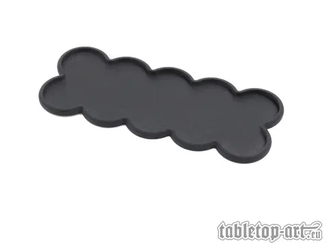 Cover: 704270726225 | Movement Tray - Rounded Edge - 25mm 10s Bar - Black | Tabletop-Art