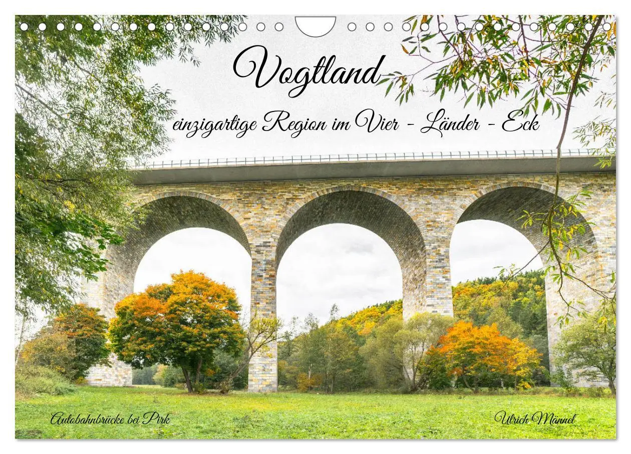 Cover: 9783457376225 | Vogtland - einzigartige Region im Vier - Länder - Eck (Wandkalender...