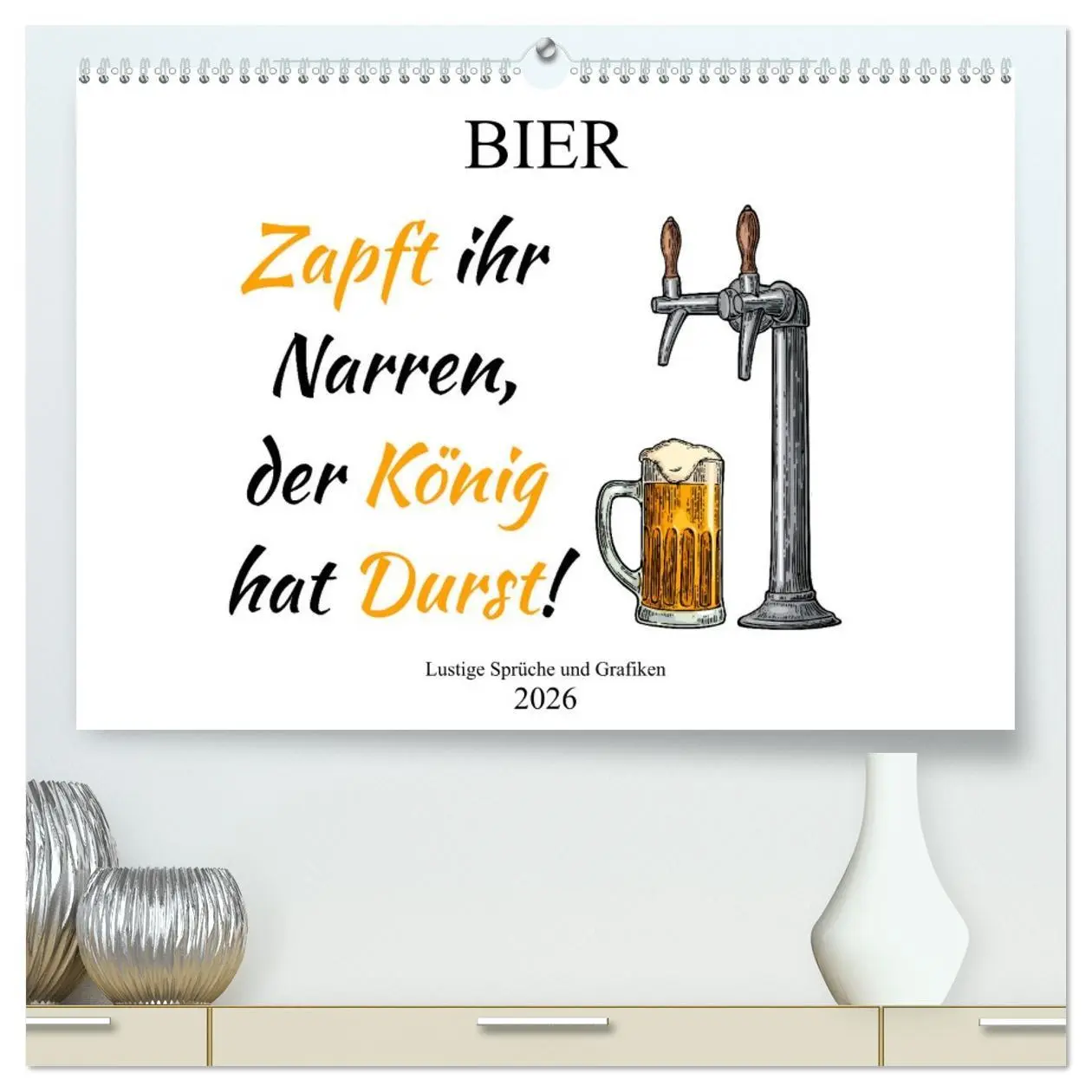Cover: 9783457686225 | Bier - Lustige Sprüche und Grafiken (hochwertiger Premium...
